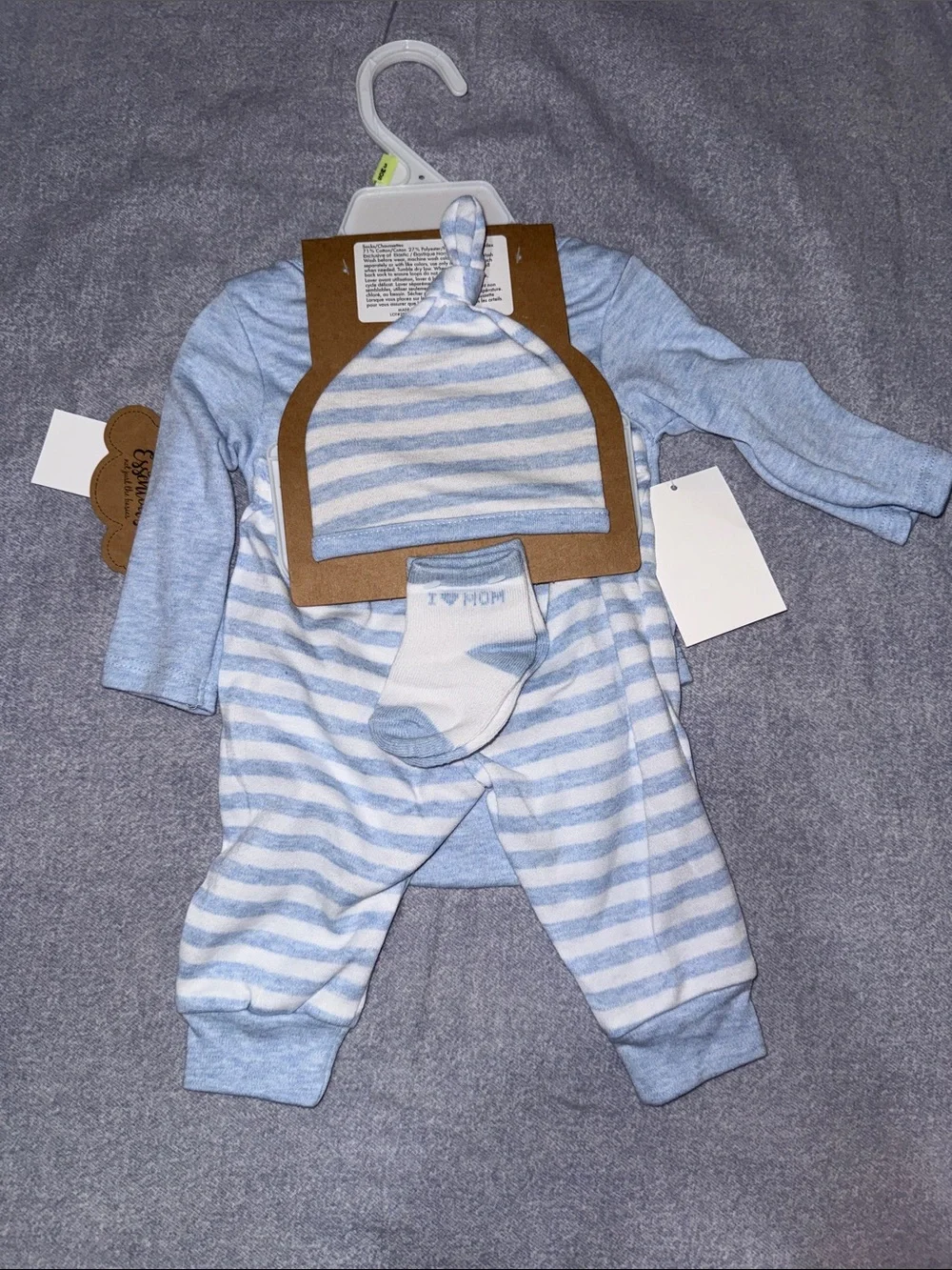 Onesie, pants, hat and socks set 3 months